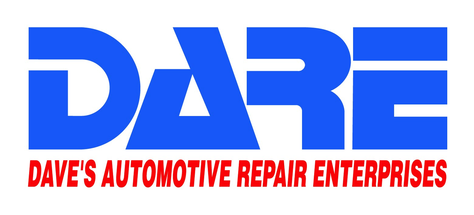 Logo with DARE in bold blue letters and DAVES AUTOMOTIVE REPAIR ENTERPRISES in red below.